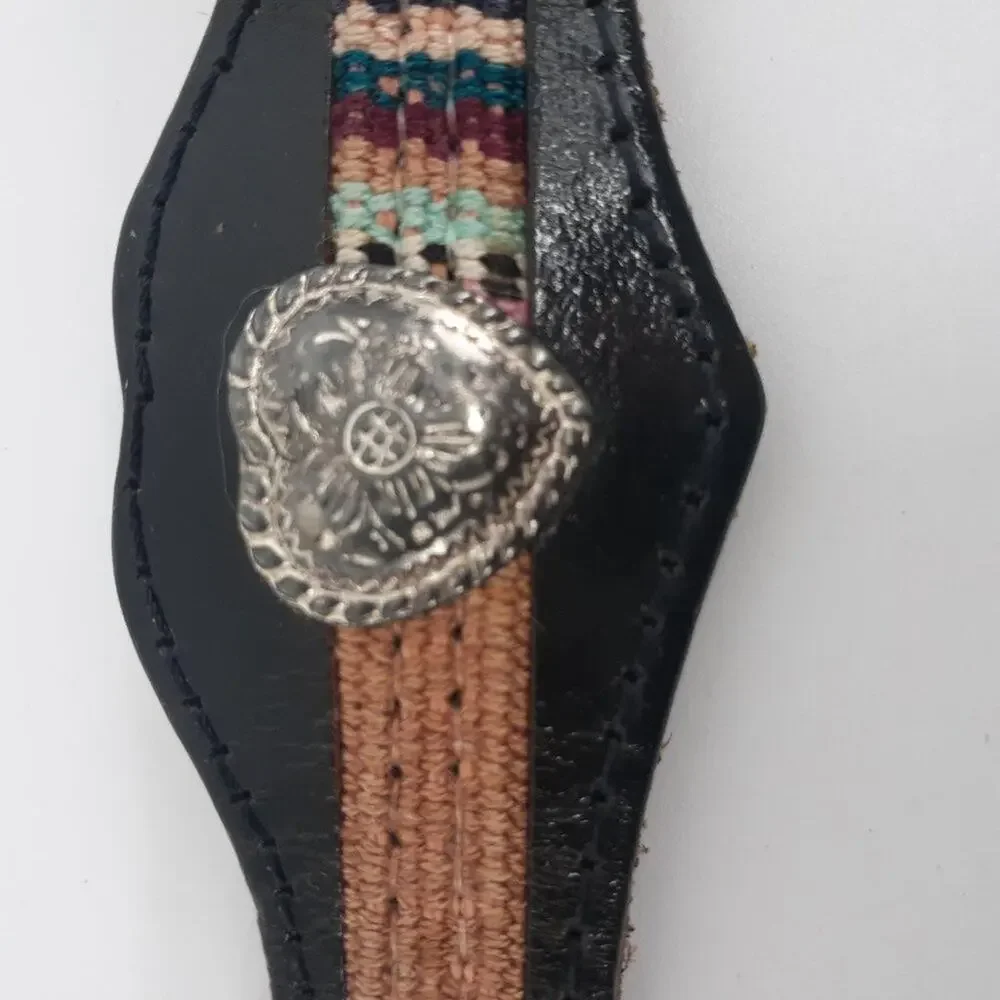 Billis Dee Girl's Western Heart Concho Guatemala Mayan Weave Scalloped Size 20